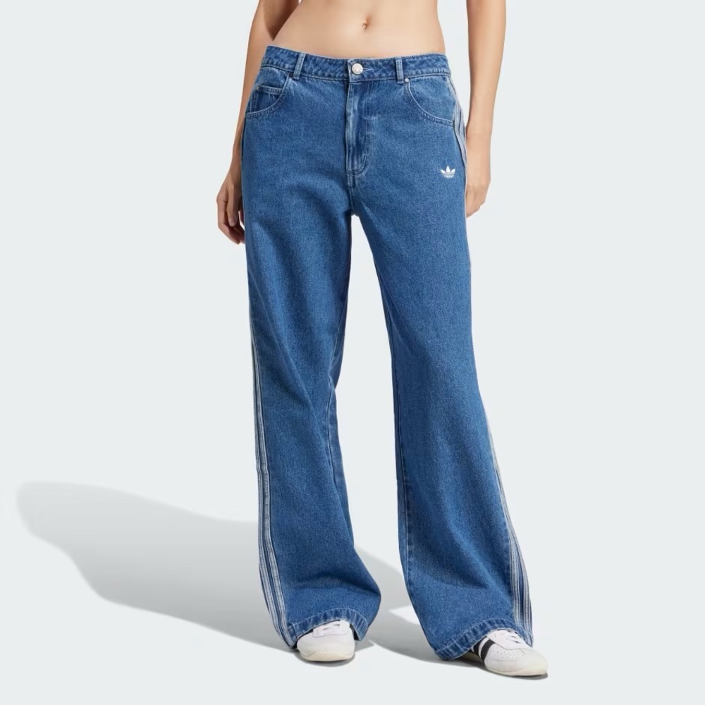 adidas Classic Blue Wide Leg Jeans